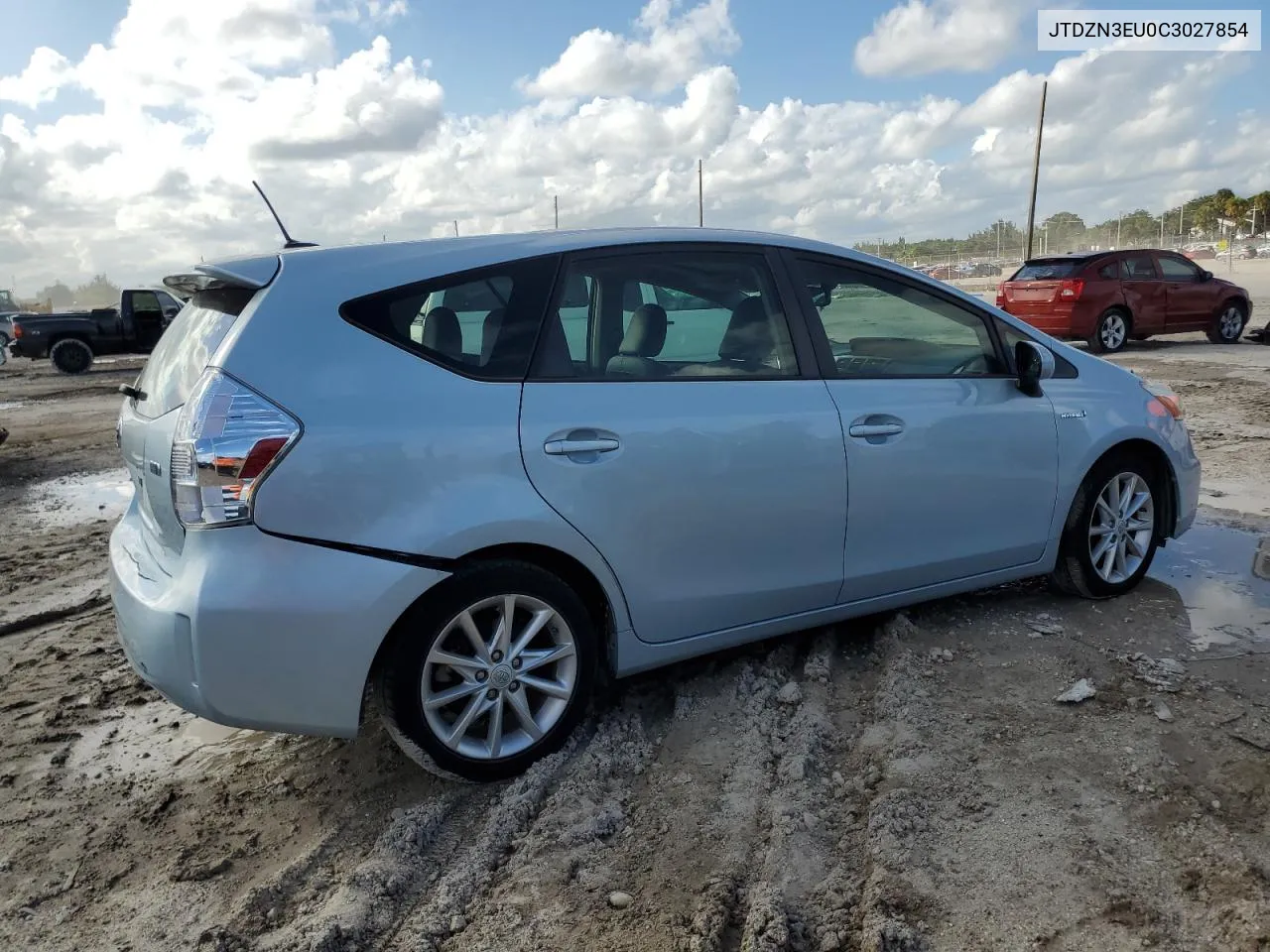 2012 Toyota Prius V VIN: JTDZN3EU0C3027854 Lot: 77326524