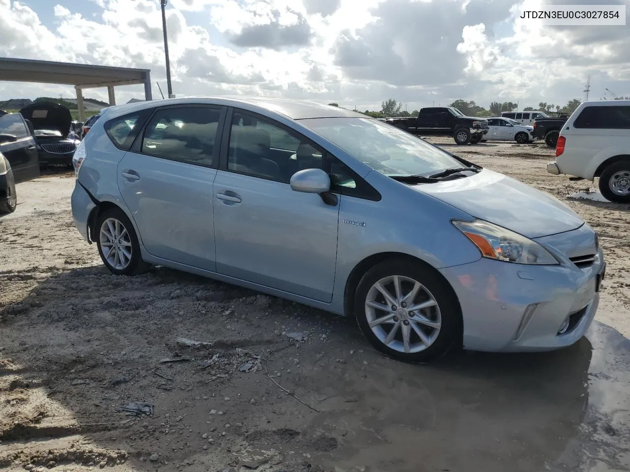 2012 Toyota Prius V VIN: JTDZN3EU0C3027854 Lot: 77326524