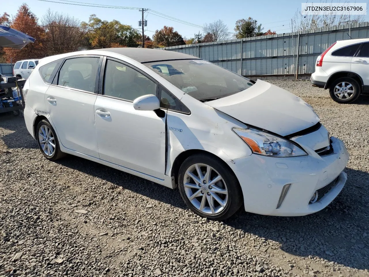 2012 Toyota Prius V VIN: JTDZN3EU2C3167906 Lot: 77341424