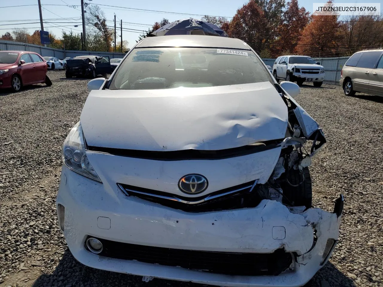 2012 Toyota Prius V VIN: JTDZN3EU2C3167906 Lot: 77341424