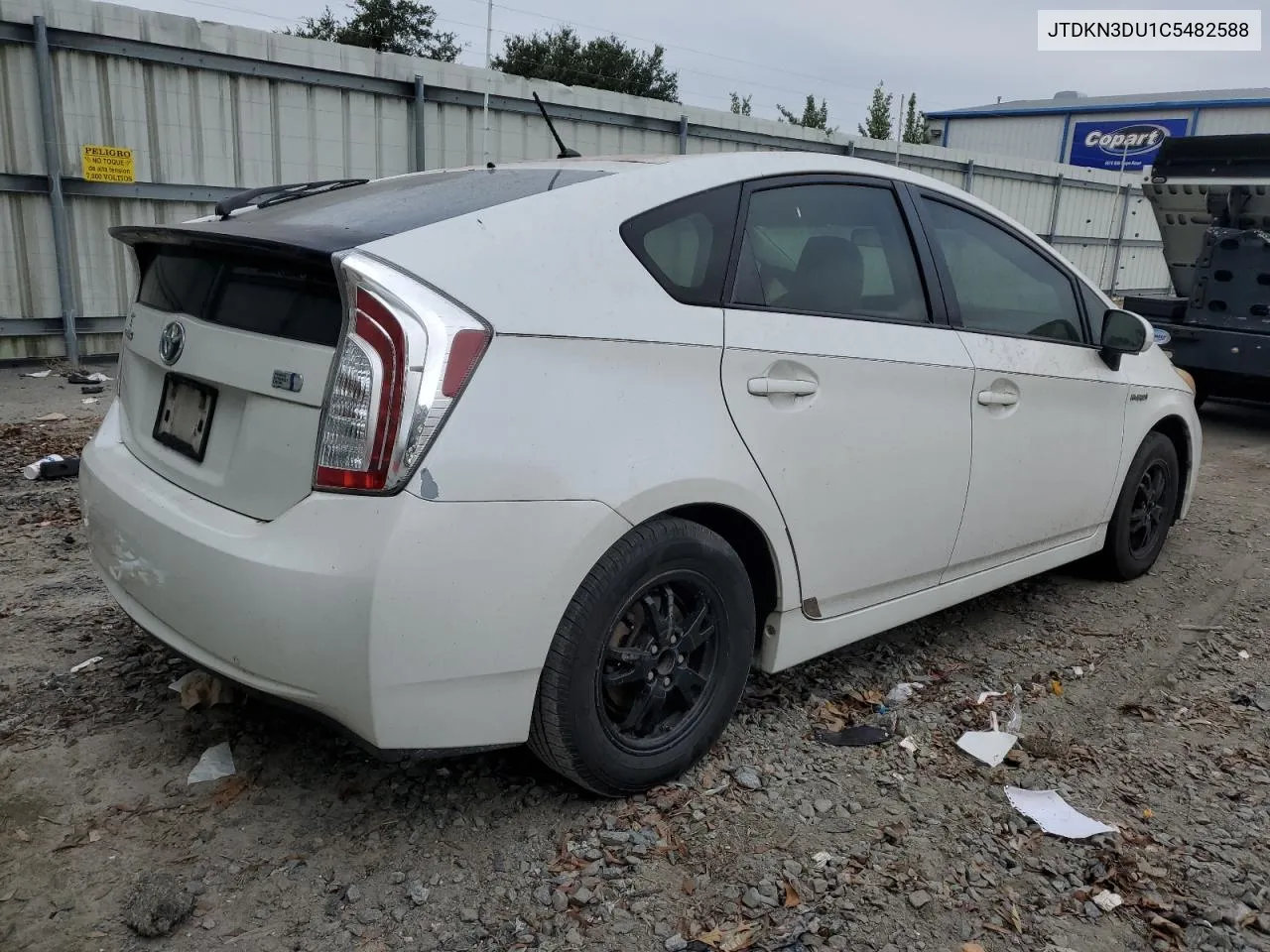 2012 Toyota Prius VIN: JTDKN3DU1C5482588 Lot: 77488814