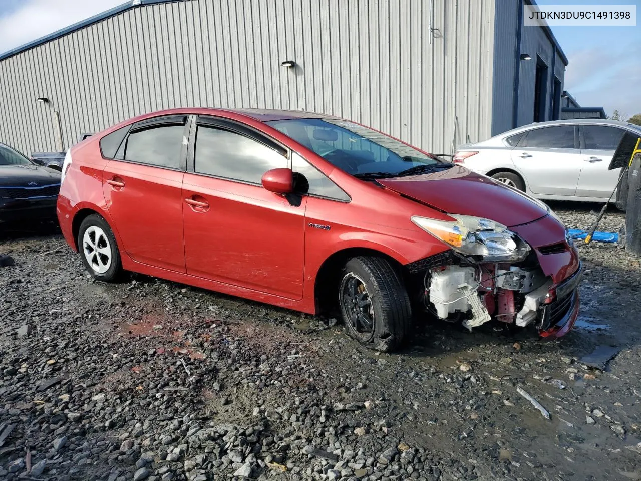 JTDKN3DU9C1491398 2012 Toyota Prius