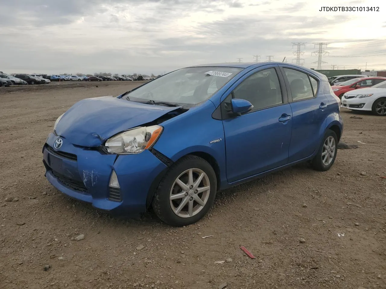 2012 Toyota Prius C VIN: JTDKDTB33C1013412 Lot: 77669744