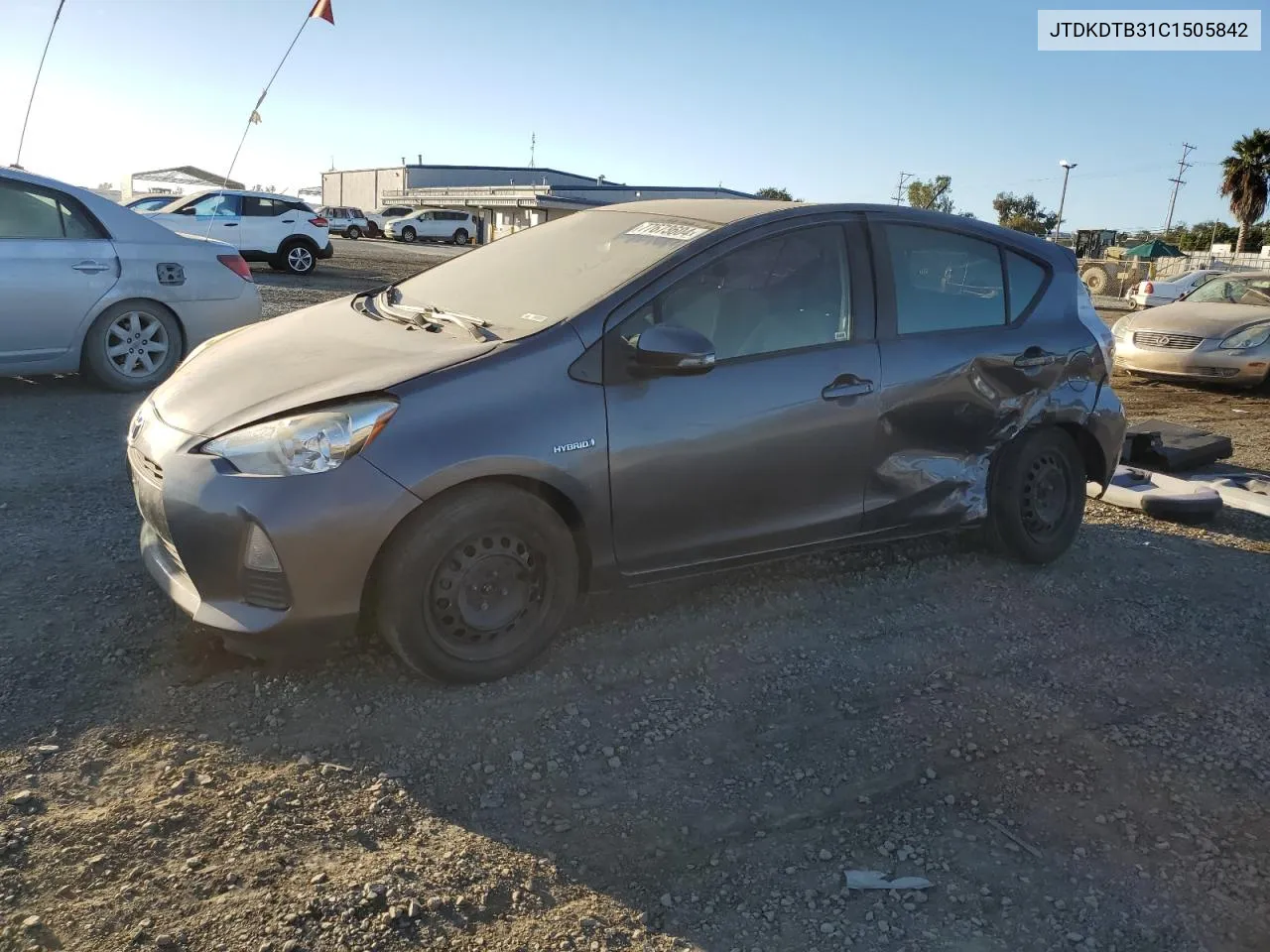 JTDKDTB31C1505842 2012 Toyota Prius C