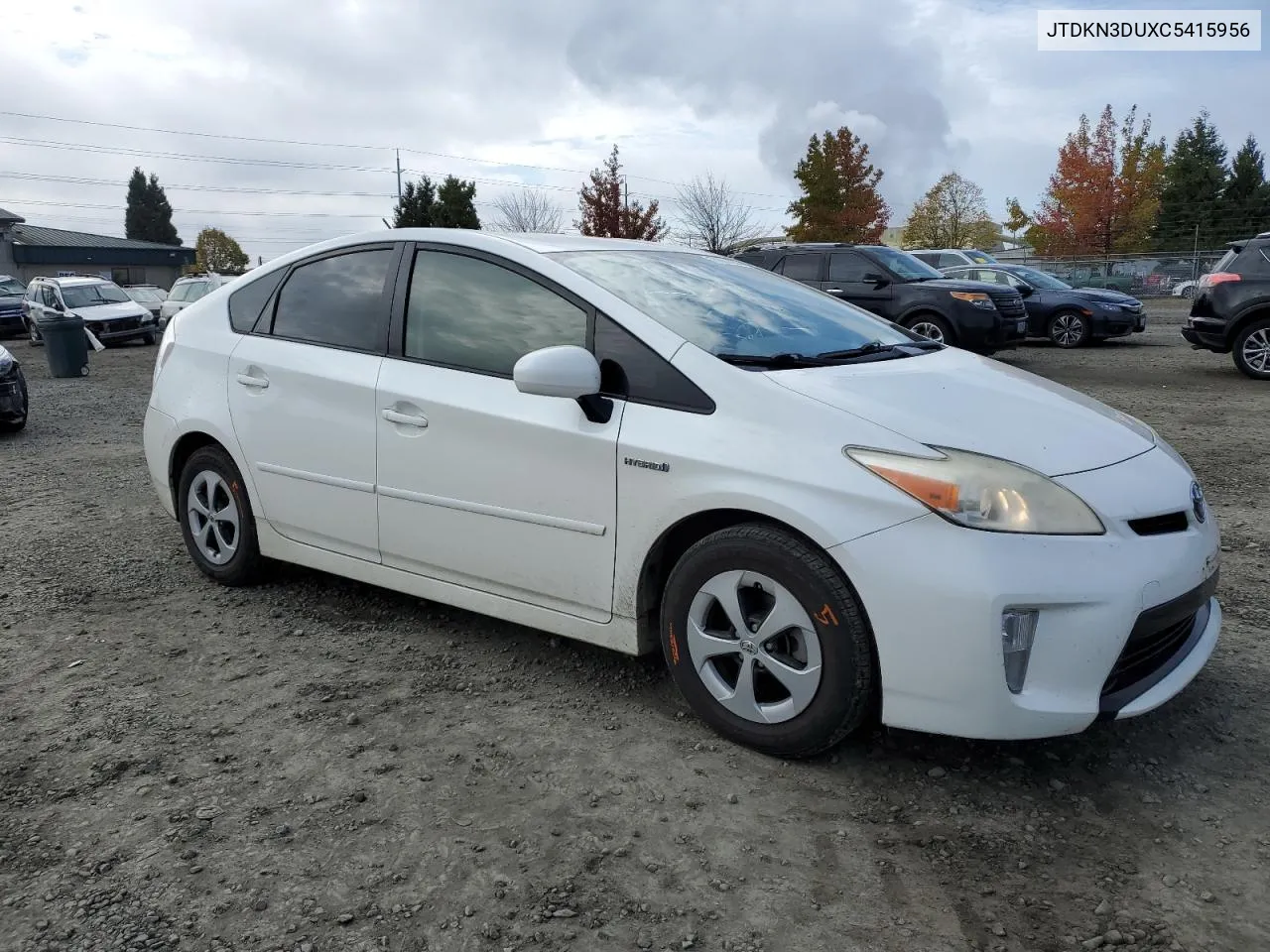 2012 Toyota Prius VIN: JTDKN3DUXC5415956 Lot: 77681234