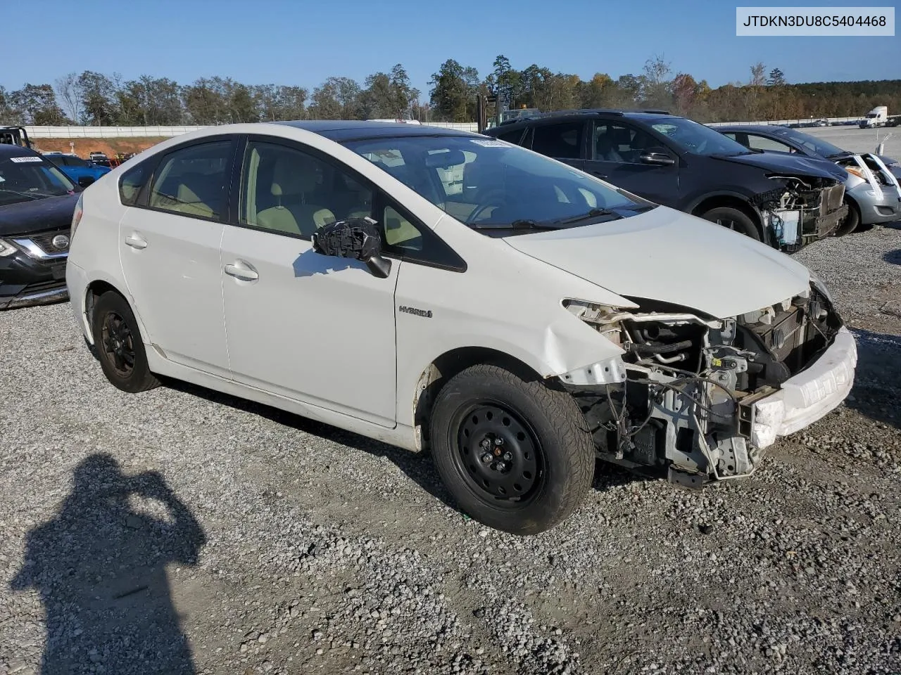 2012 Toyota Prius VIN: JTDKN3DU8C5404468 Lot: 78252434