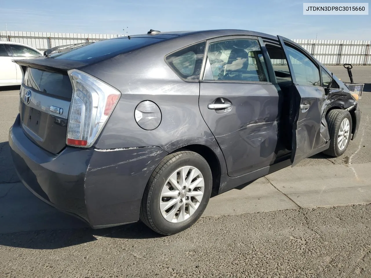 2012 Toyota Prius Plug-In VIN: JTDKN3DP8C3015660 Lot: 78258954