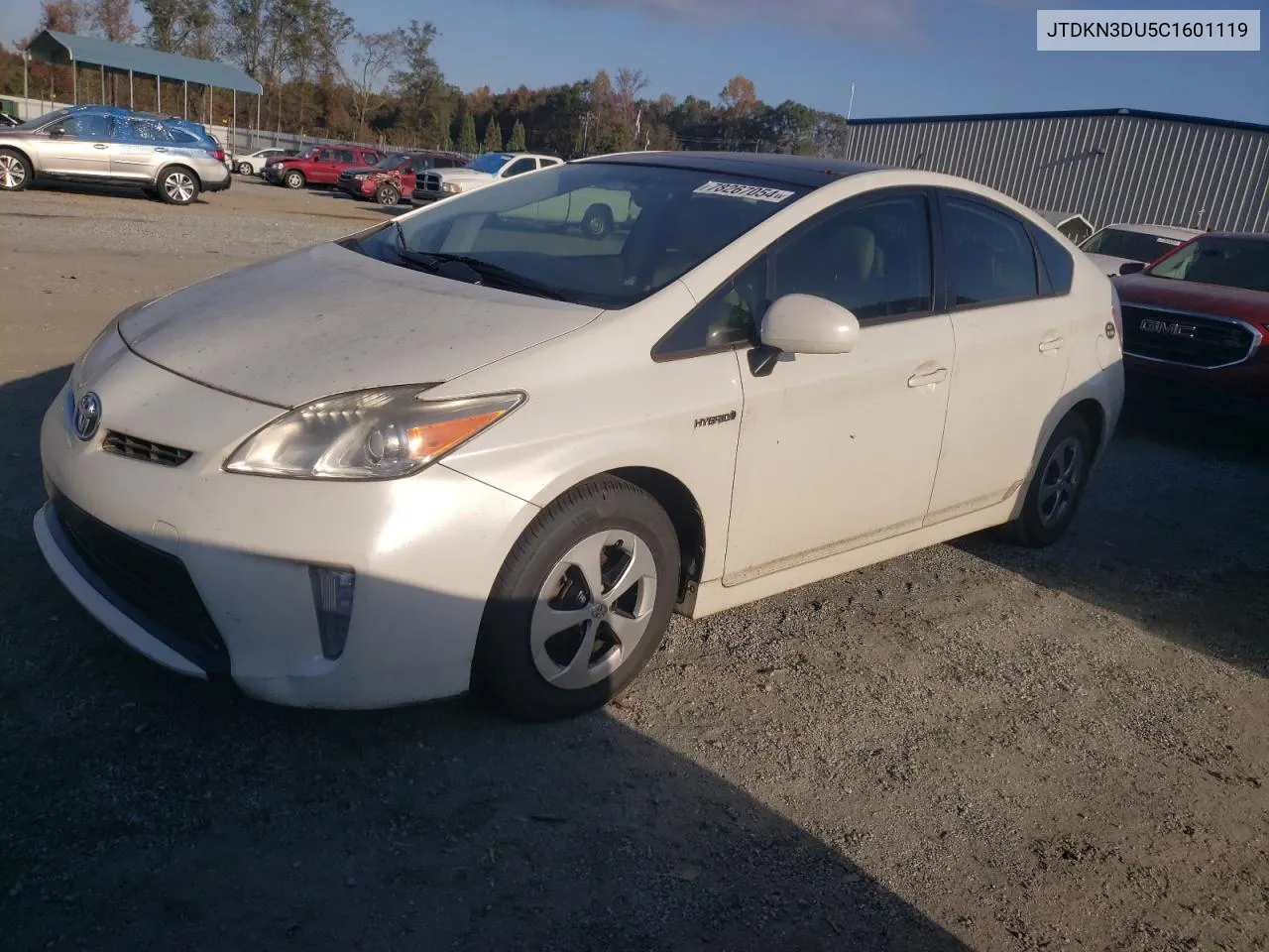 2012 Toyota Prius VIN: JTDKN3DU5C1601119 Lot: 78267054