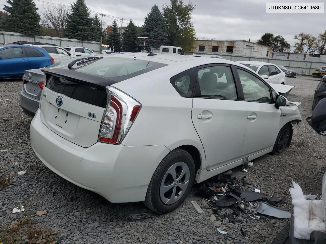 JTDKN3DU0C5419630 2012 Toyota Prius