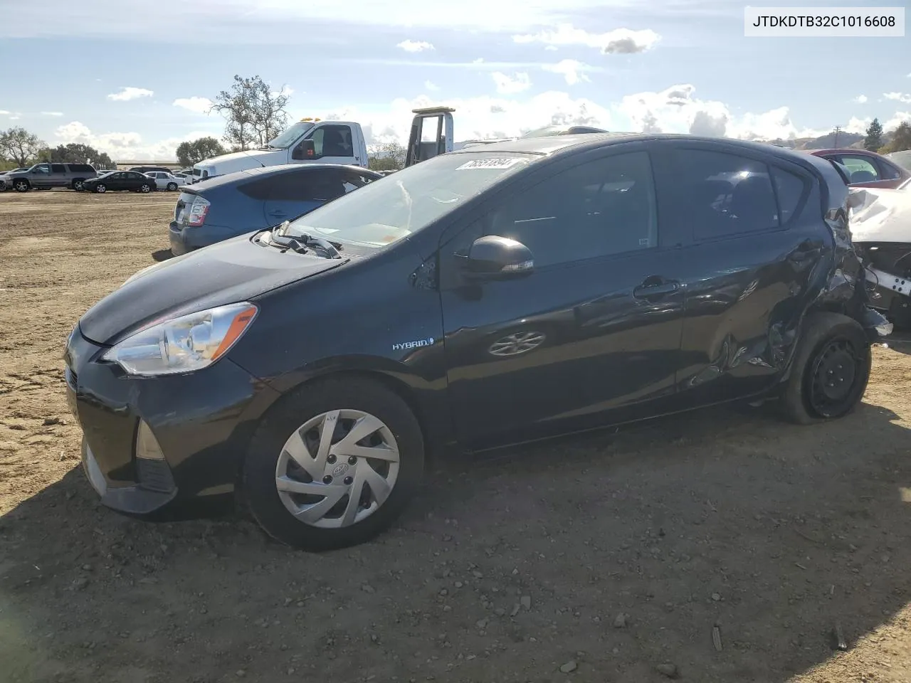 2012 Toyota Prius C VIN: JTDKDTB32C1016608 Lot: 78551894