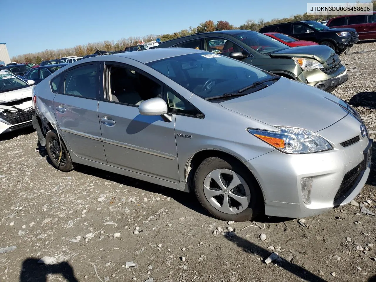 2012 Toyota Prius VIN: JTDKN3DU0C5468696 Lot: 78646704