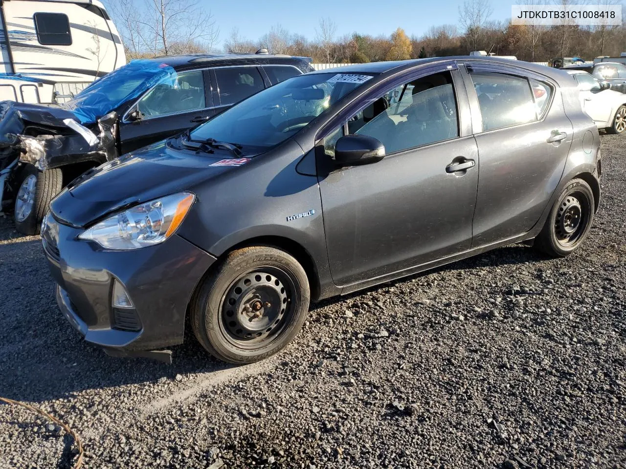 2012 Toyota Prius C VIN: JTDKDTB31C1008418 Lot: 78727794