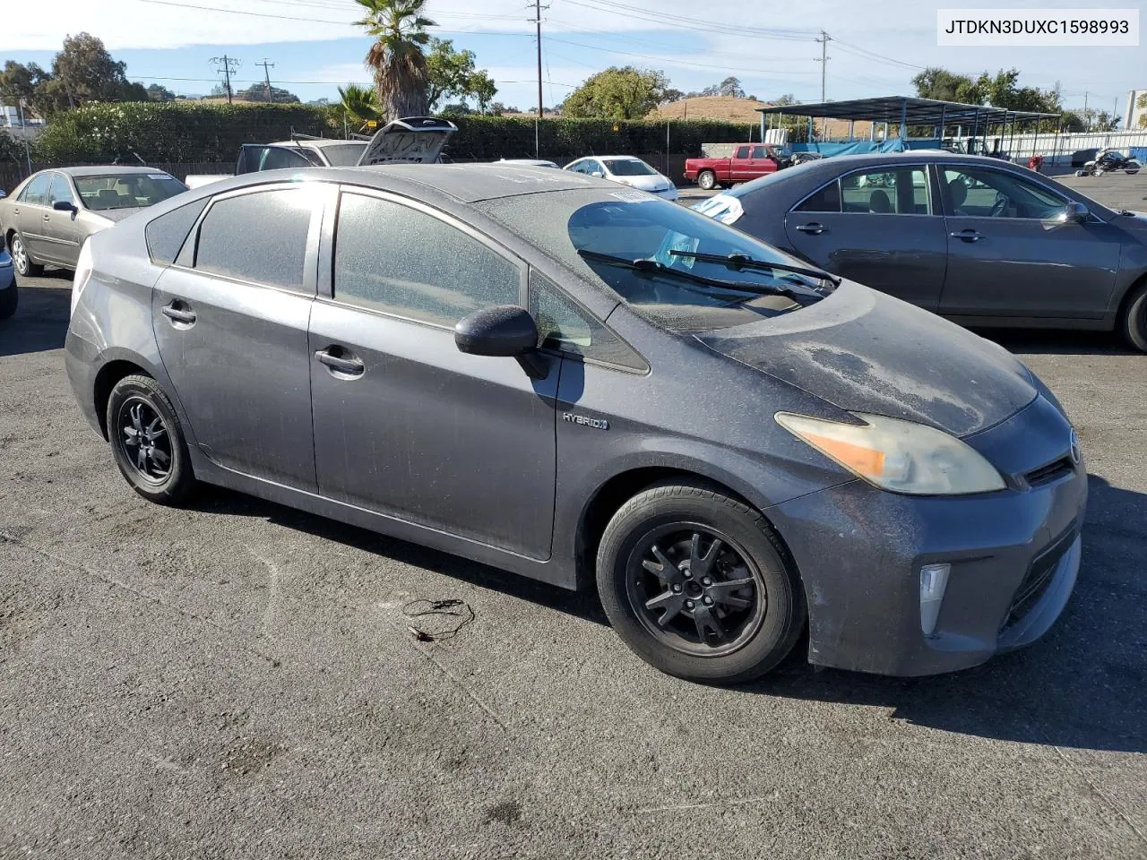 2012 Toyota Prius VIN: JTDKN3DUXC1598993 Lot: 78736774