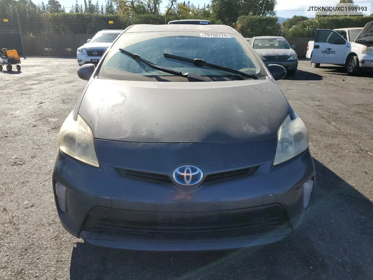 2012 Toyota Prius VIN: JTDKN3DUXC1598993 Lot: 78736774