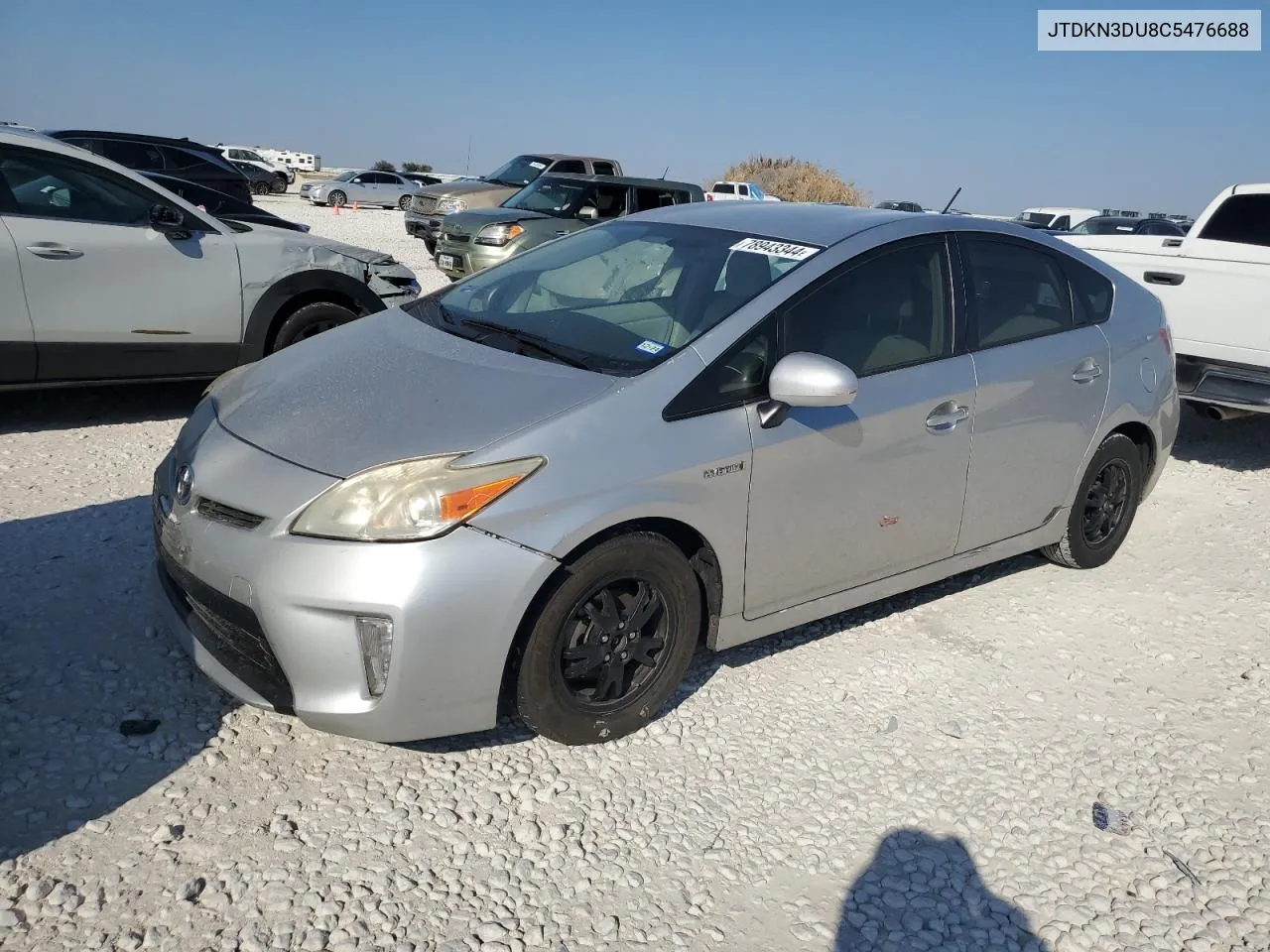 2012 Toyota Prius VIN: JTDKN3DU8C5476688 Lot: 78943344