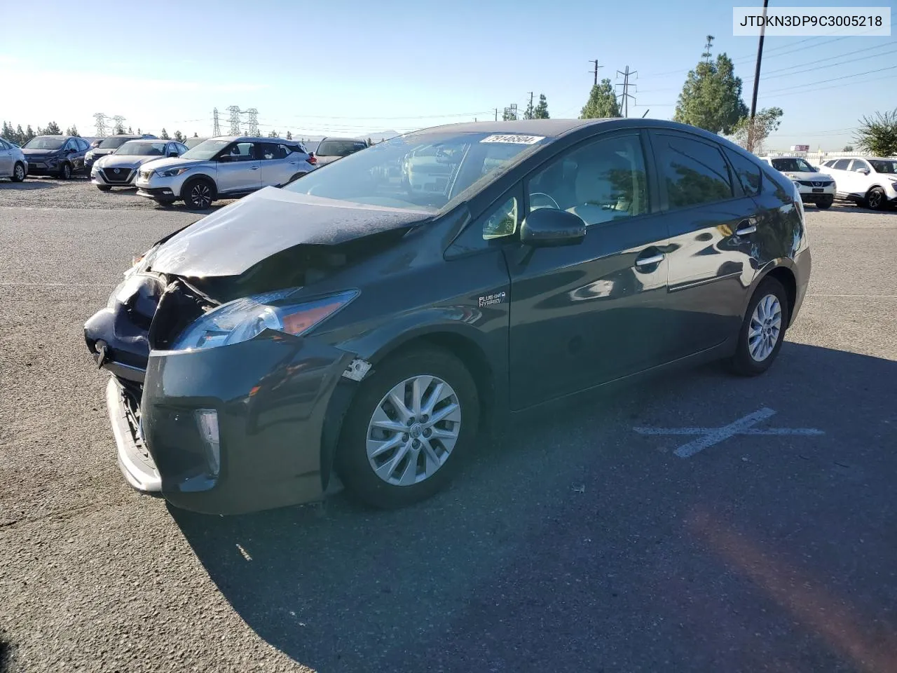 2012 Toyota Prius Plug-In VIN: JTDKN3DP9C3005218 Lot: 79146504