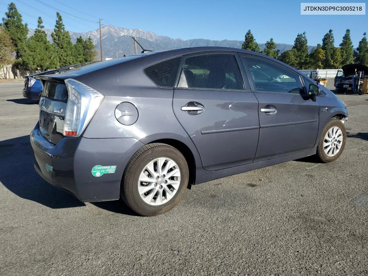 2012 Toyota Prius Plug-In VIN: JTDKN3DP9C3005218 Lot: 79146504