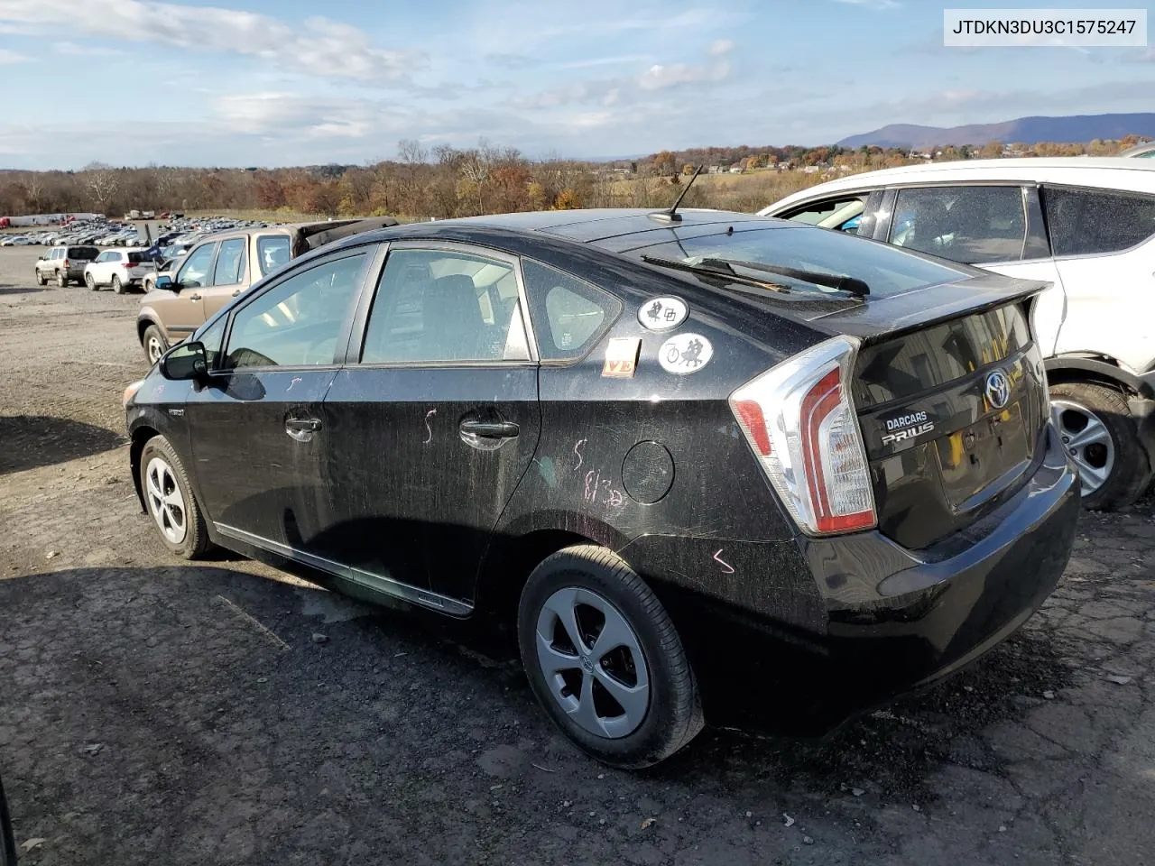 2012 Toyota Prius VIN: JTDKN3DU3C1575247 Lot: 79678234