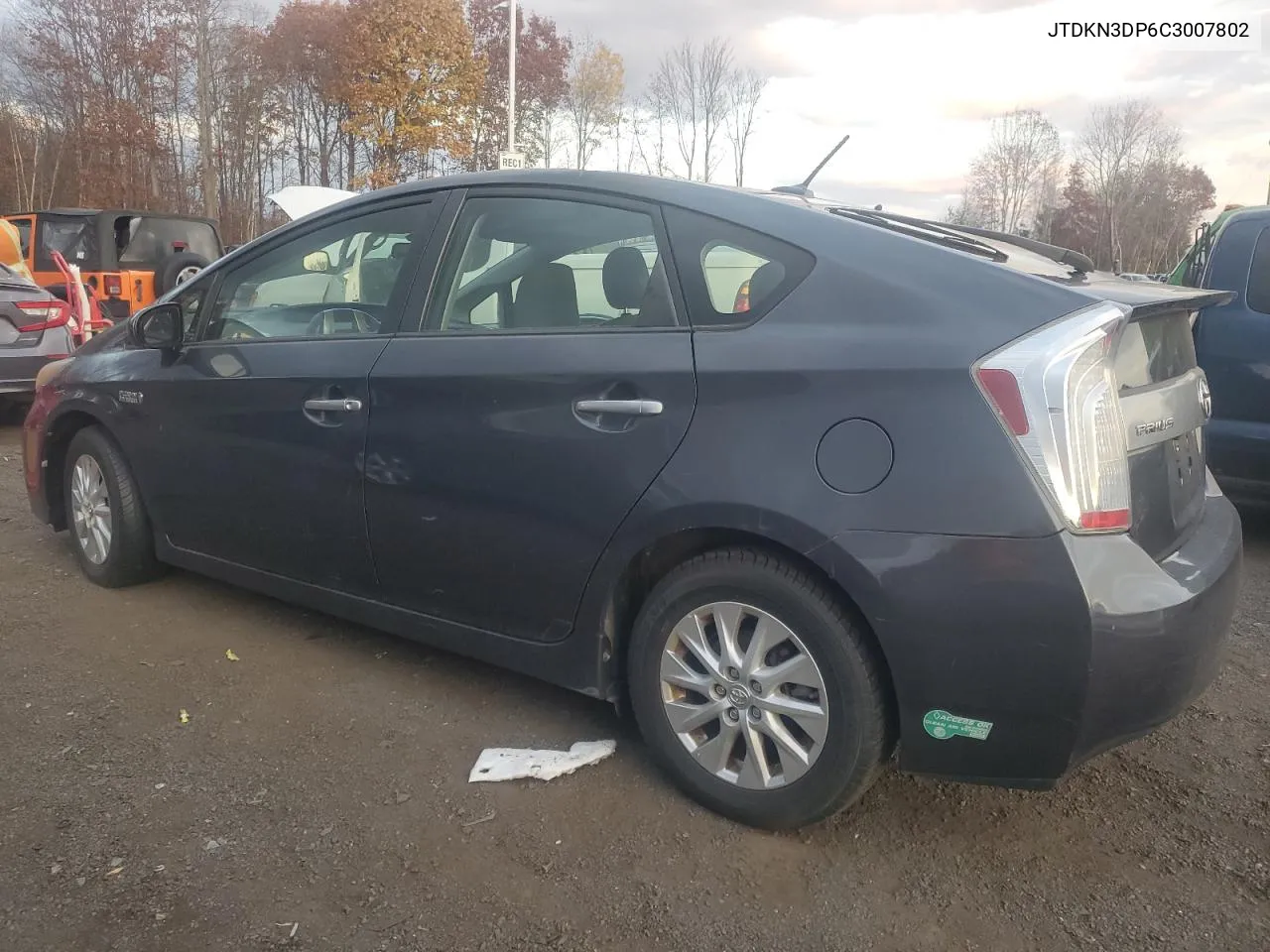 2012 Toyota Prius Plug-In VIN: JTDKN3DP6C3007802 Lot: 79762734