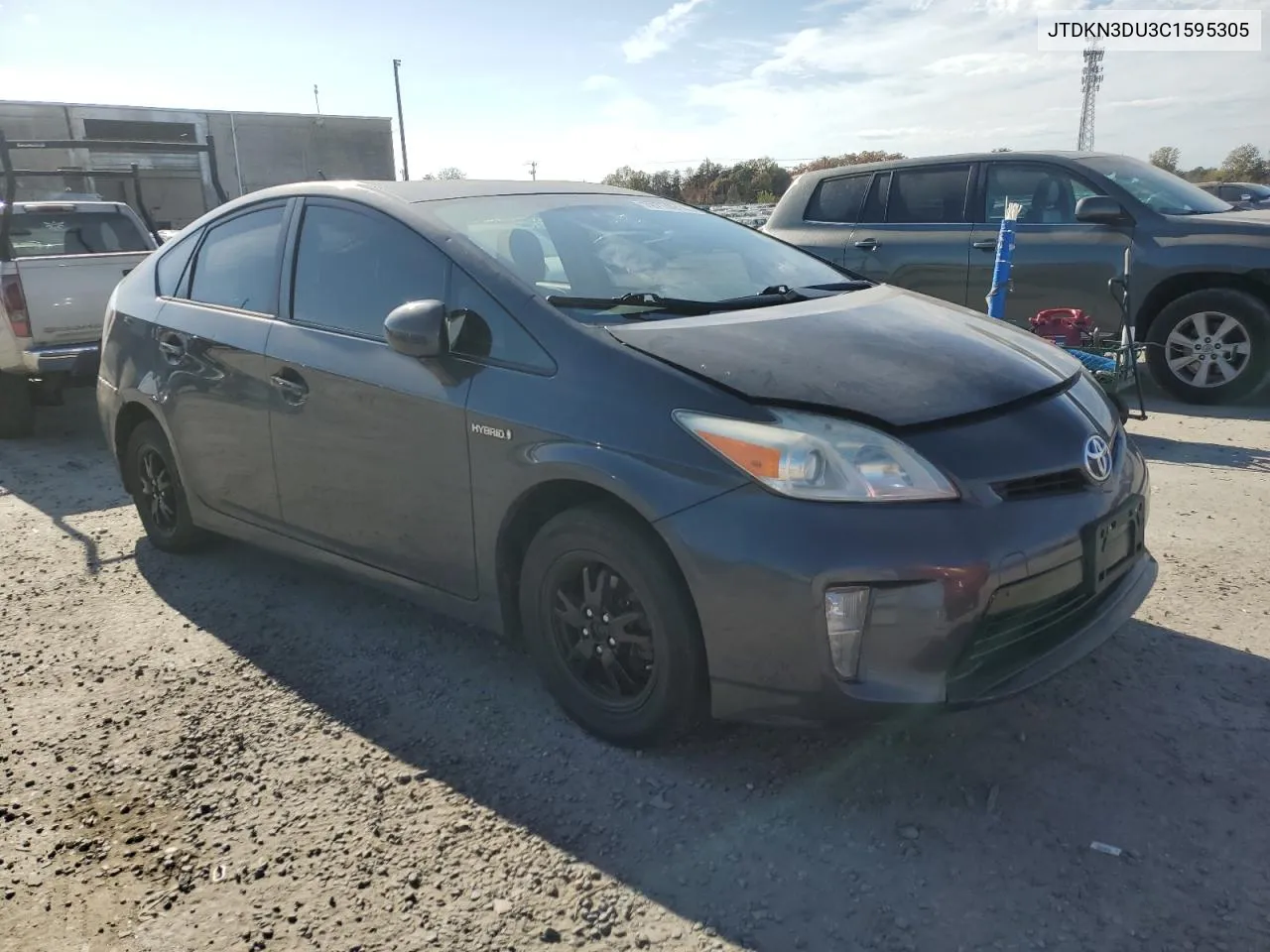 2012 Toyota Prius VIN: JTDKN3DU3C1595305 Lot: 79774914