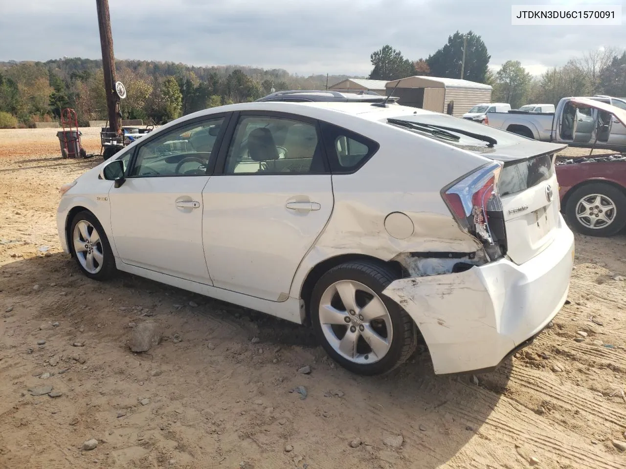 2012 Toyota Prius VIN: JTDKN3DU6C1570091 Lot: 80108834