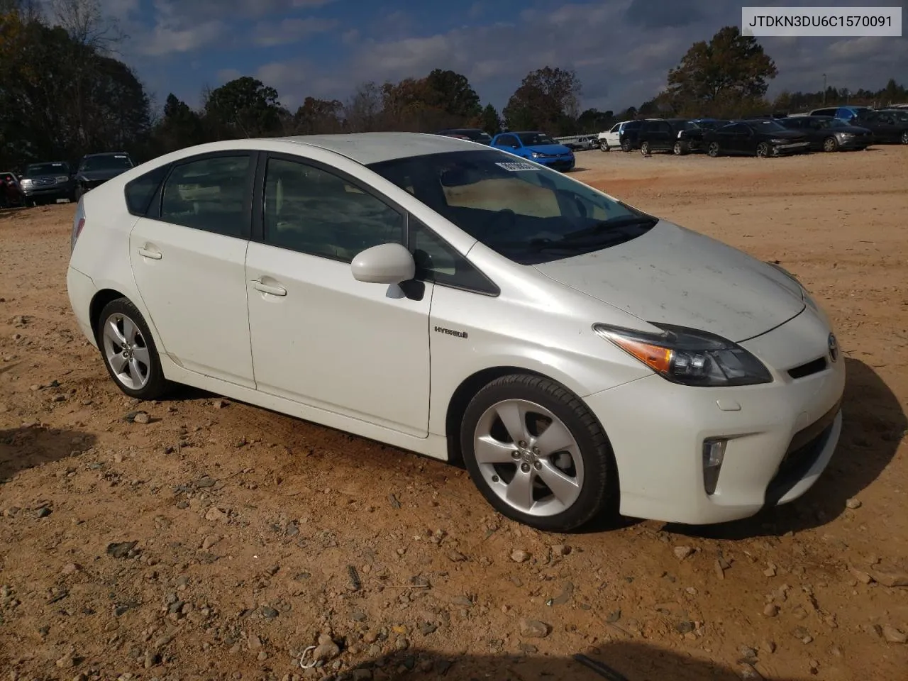 2012 Toyota Prius VIN: JTDKN3DU6C1570091 Lot: 80108834