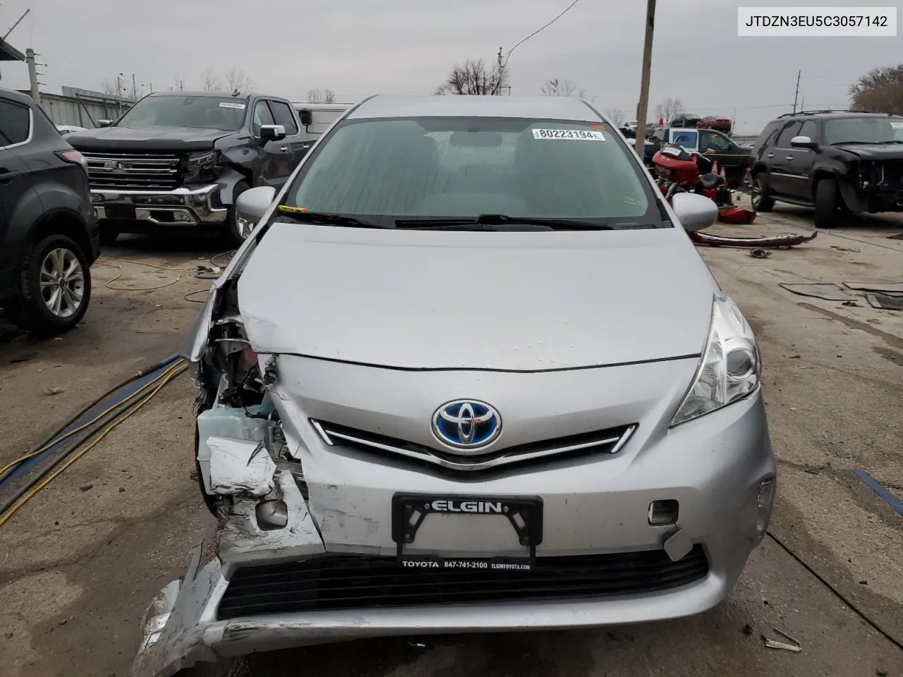 2012 Toyota Prius V VIN: JTDZN3EU5C3057142 Lot: 80223194