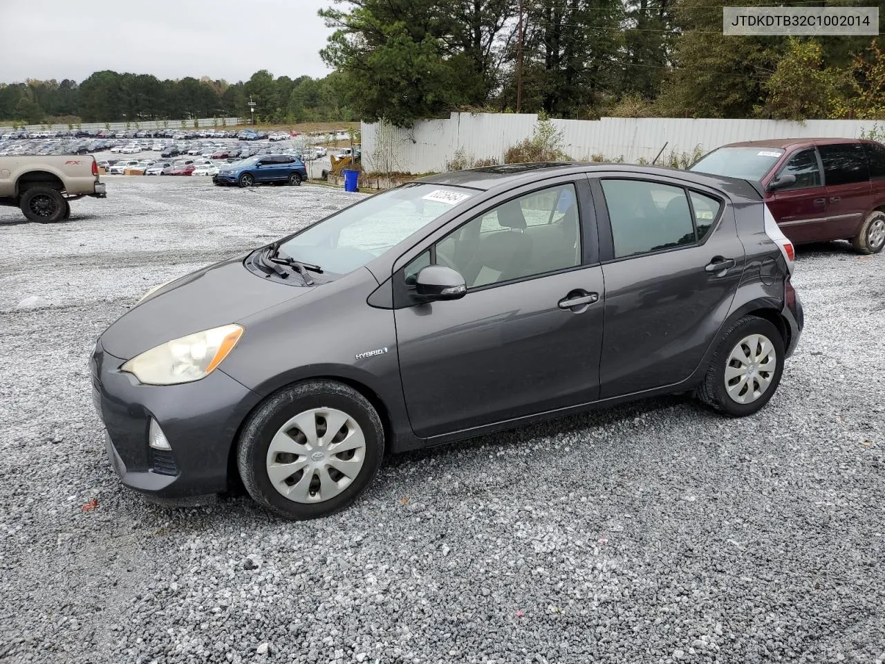 2012 Toyota Prius C VIN: JTDKDTB32C1002014 Lot: 80256464