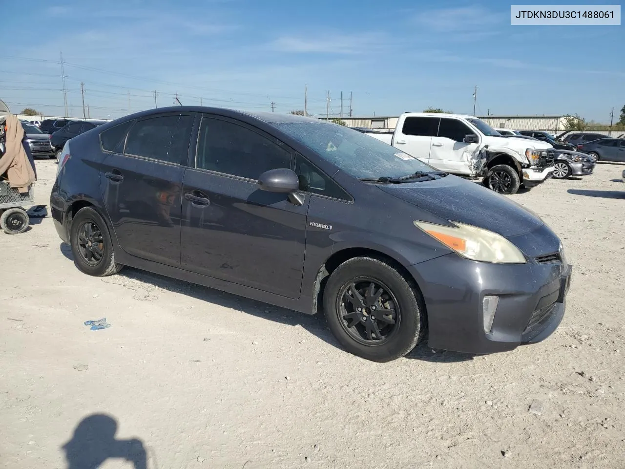 2012 Toyota Prius VIN: JTDKN3DU3C1488061 Lot: 80341904