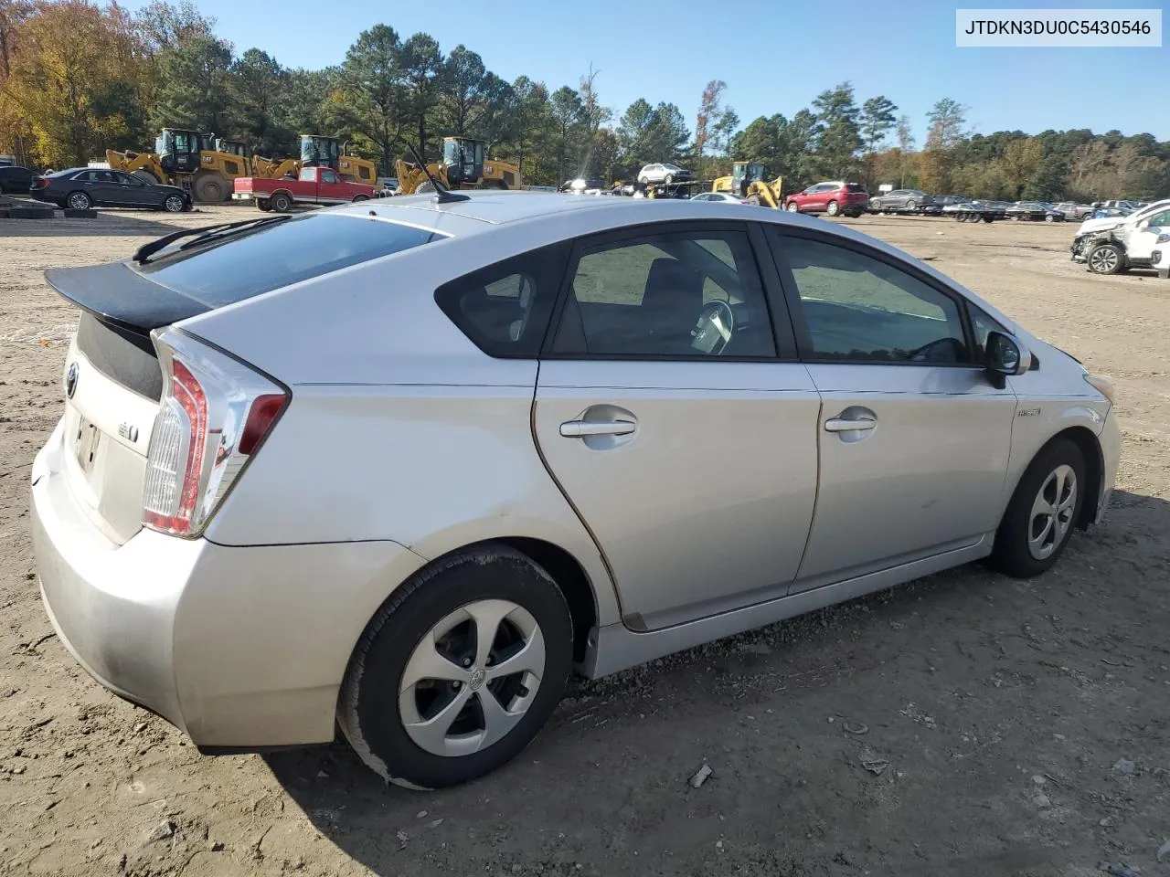 2012 Toyota Prius VIN: JTDKN3DU0C5430546 Lot: 80362054