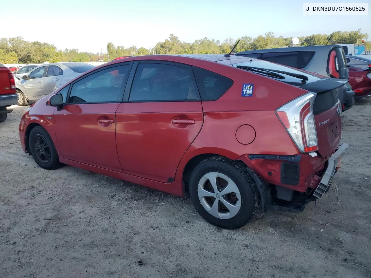 2012 Toyota Prius VIN: JTDKN3DU7C1560525 Lot: 80489904