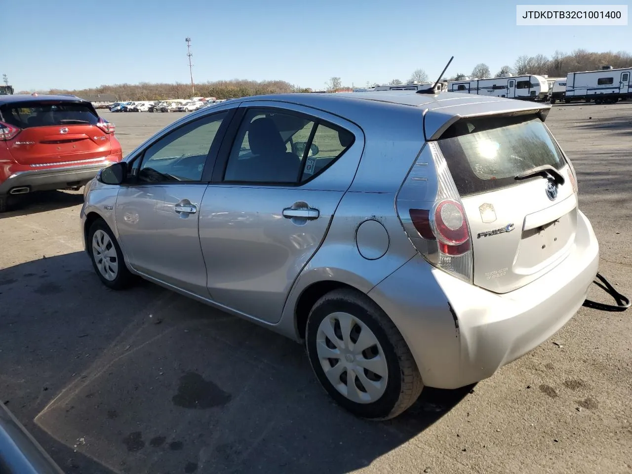 2012 Toyota Prius C VIN: JTDKDTB32C1001400 Lot: 80531874