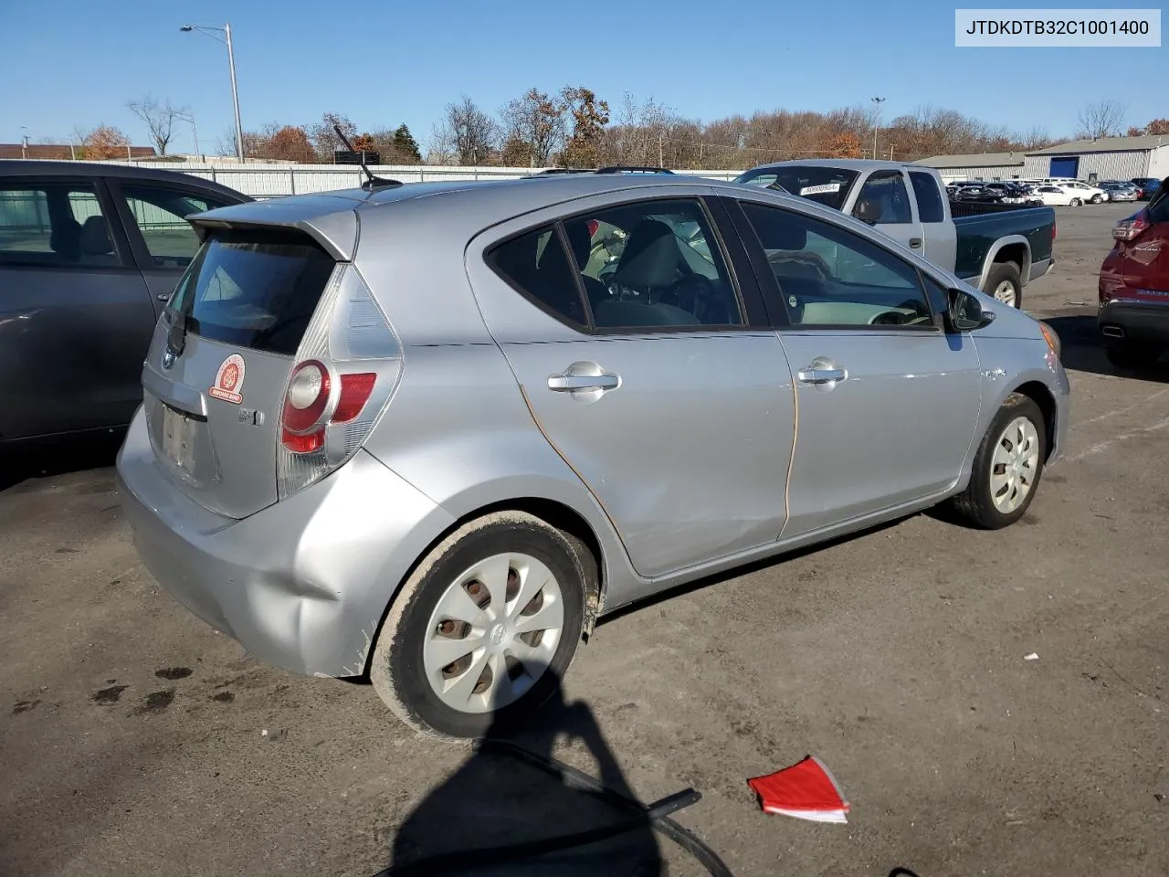 2012 Toyota Prius C VIN: JTDKDTB32C1001400 Lot: 80531874