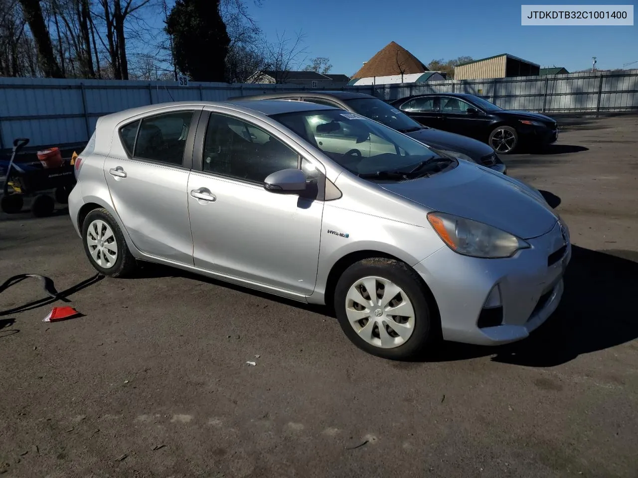 2012 Toyota Prius C VIN: JTDKDTB32C1001400 Lot: 80531874