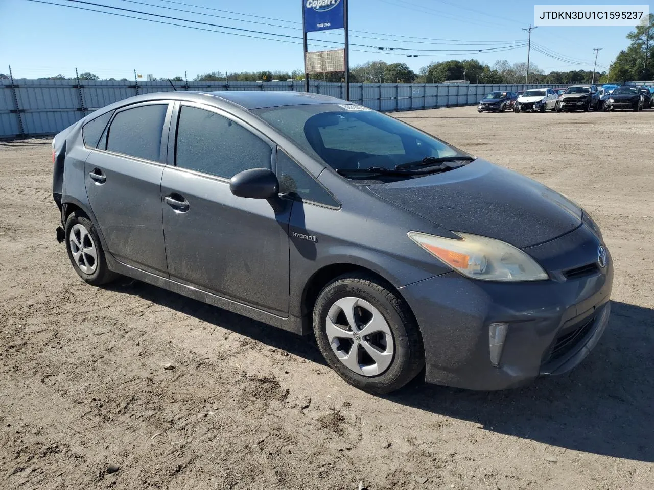 2012 Toyota Prius VIN: JTDKN3DU1C1595237 Lot: 80614494