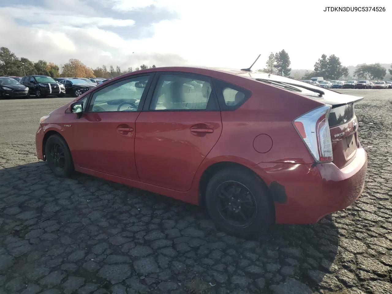 2012 Toyota Prius VIN: JTDKN3DU9C5374526 Lot: 80729444