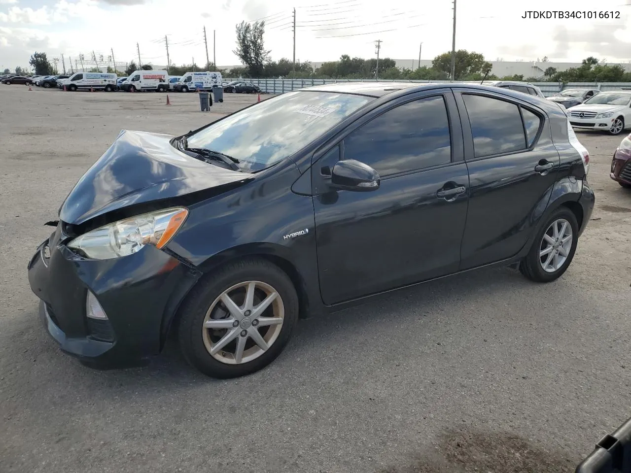 2012 Toyota Prius C VIN: JTDKDTB34C1016612 Lot: 80744534