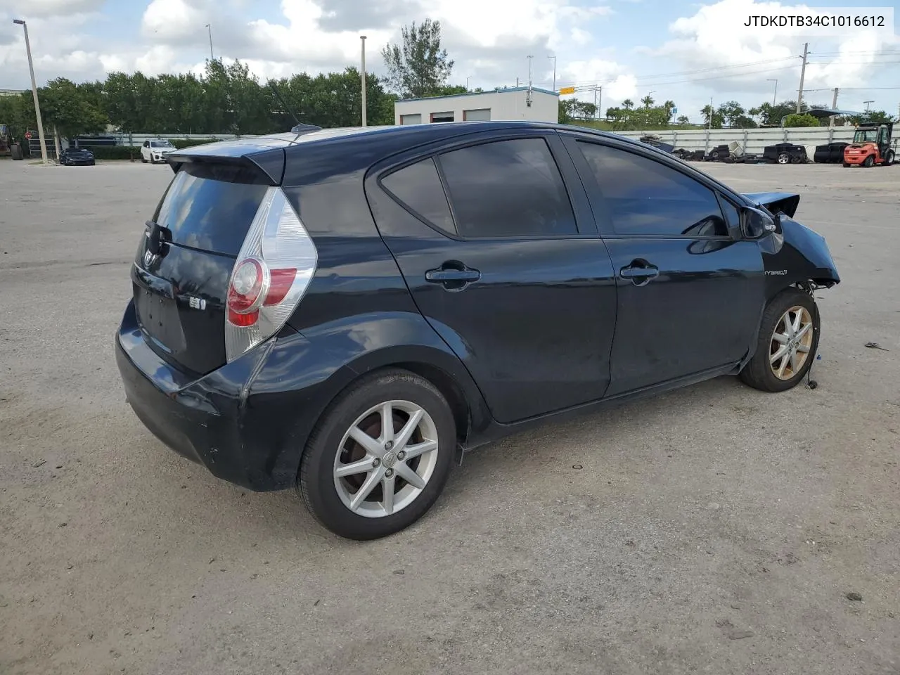 2012 Toyota Prius C VIN: JTDKDTB34C1016612 Lot: 80744534