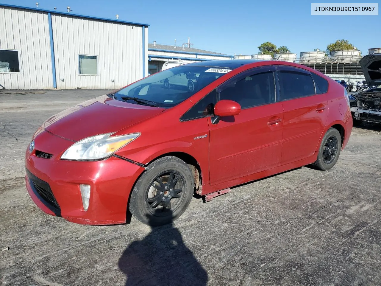 2012 Toyota Prius VIN: JTDKN3DU9C1510967 Lot: 80835424