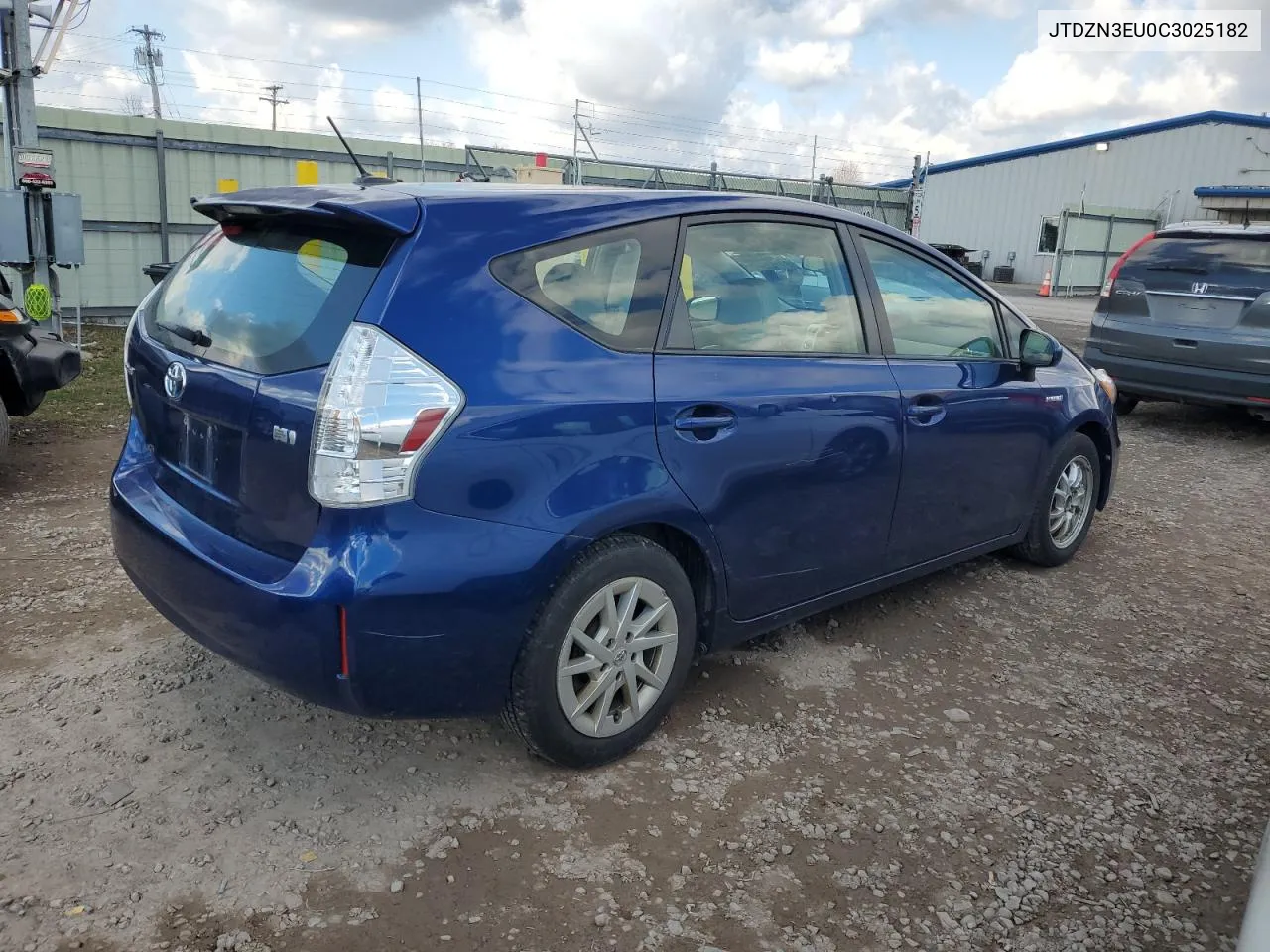 2012 Toyota Prius V VIN: JTDZN3EU0C3025182 Lot: 81151344