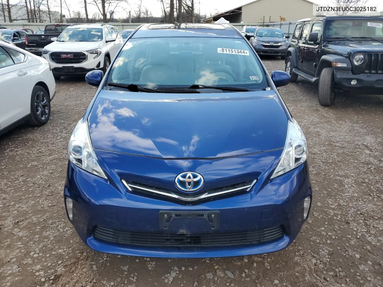 2012 Toyota Prius V VIN: JTDZN3EU0C3025182 Lot: 81151344