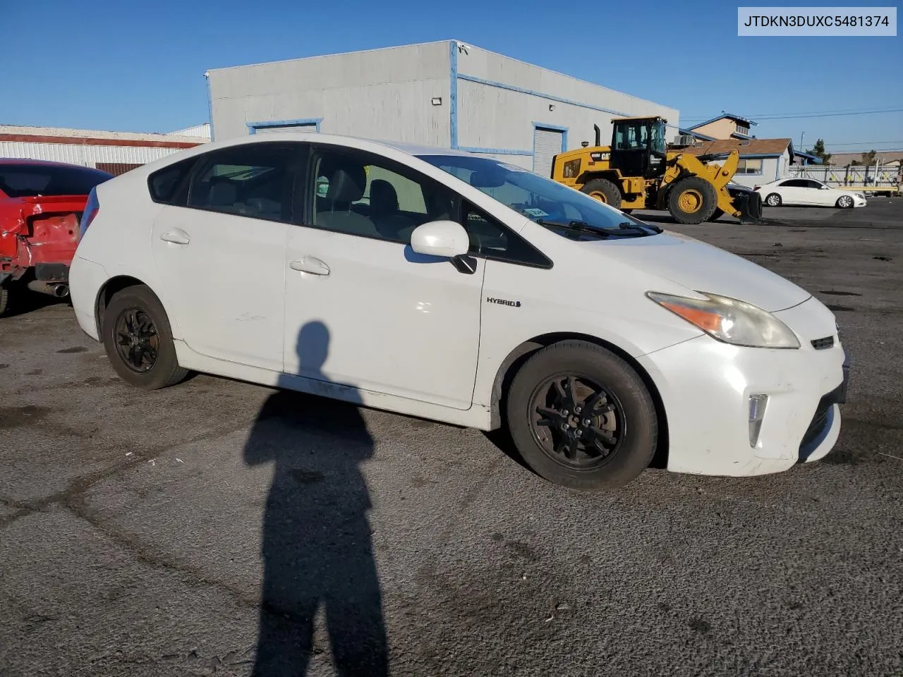 2012 Toyota Prius VIN: JTDKN3DUXC5481374 Lot: 81325364