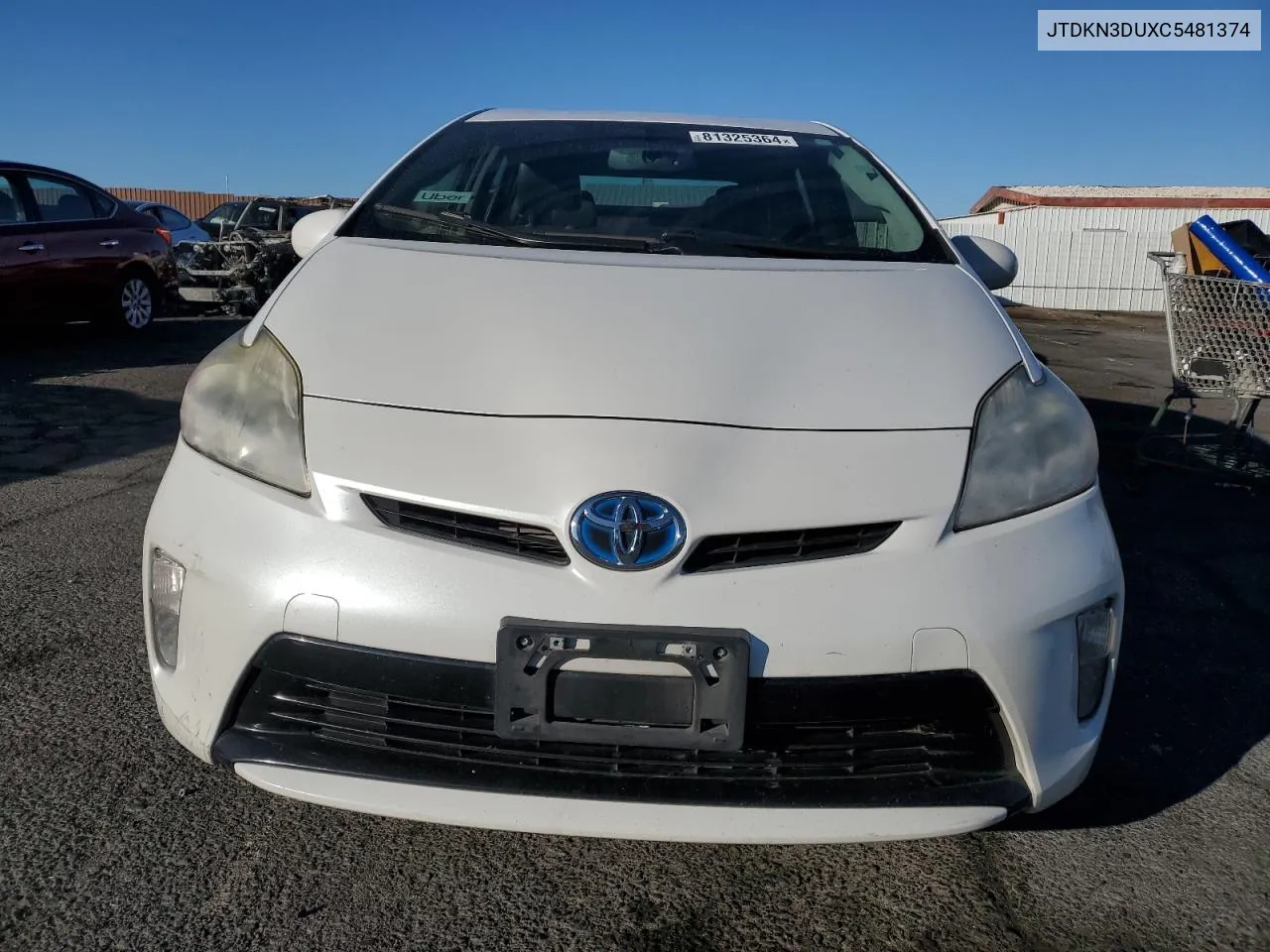 2012 Toyota Prius VIN: JTDKN3DUXC5481374 Lot: 81325364