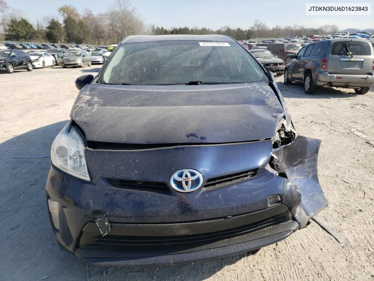 2013 Toyota Prius VIN: JTDKN3DU6D1623843 Lot: 47751924