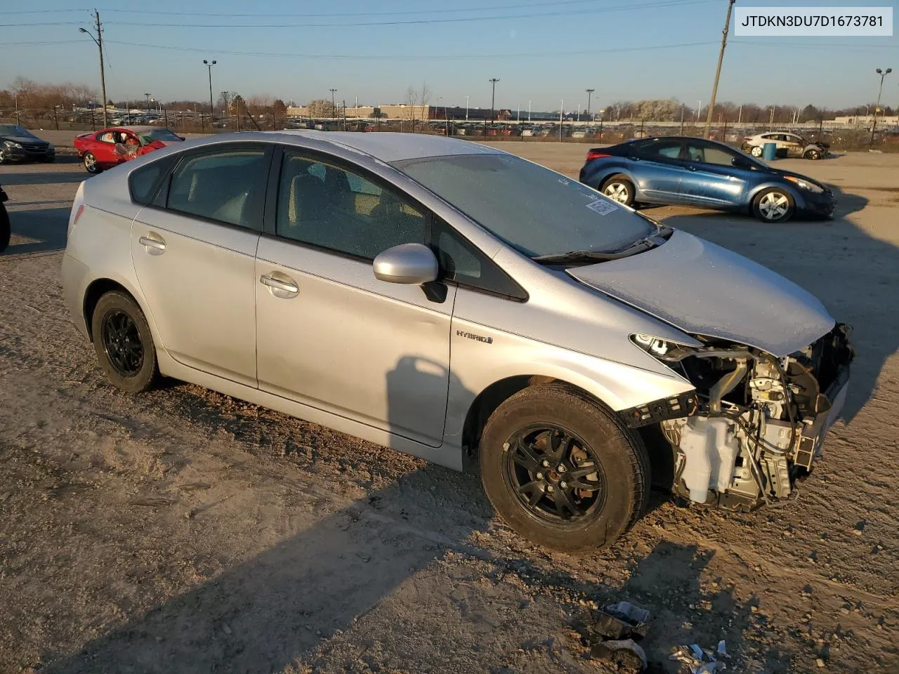 2013 Toyota Prius VIN: JTDKN3DU7D1673781 Lot: 48554674