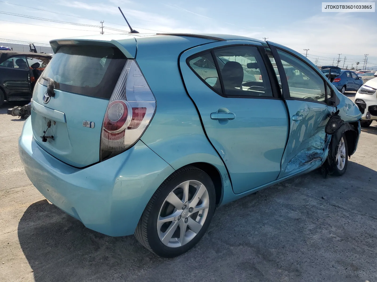 2013 Toyota Prius C VIN: JTDKDTB36D1033865 Lot: 51596004