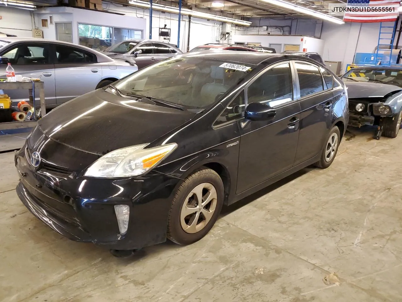 2013 Toyota Prius VIN: JTDKN3DU1D5655561 Lot: 57062074