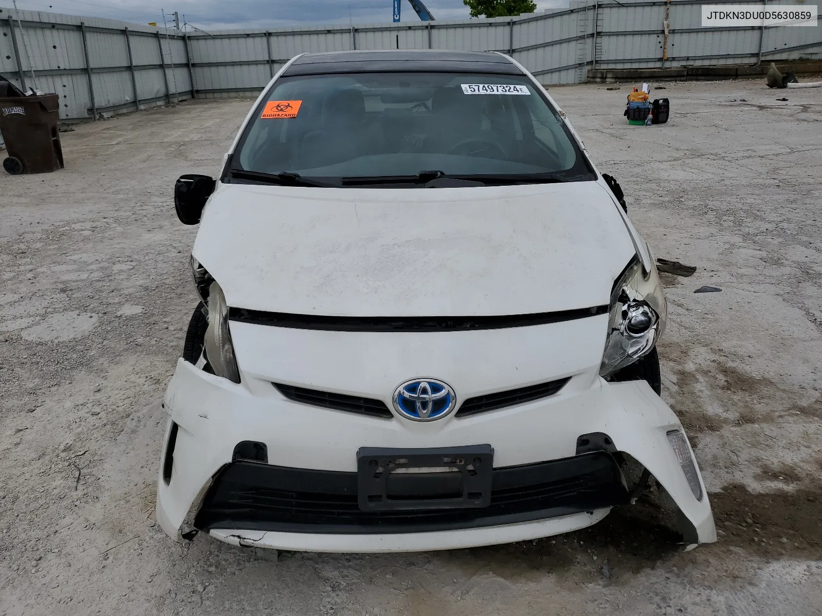 2013 Toyota Prius VIN: JTDKN3DU0D5630859 Lot: 57497324