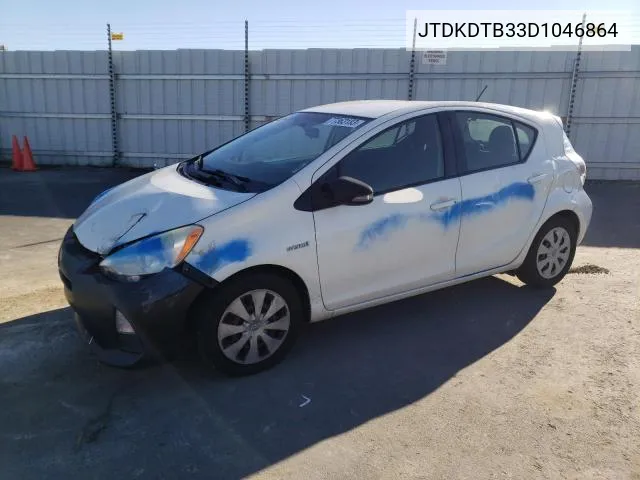 2013 Toyota Prius C VIN: JTDKDTB33D1046864 Lot: 57534924