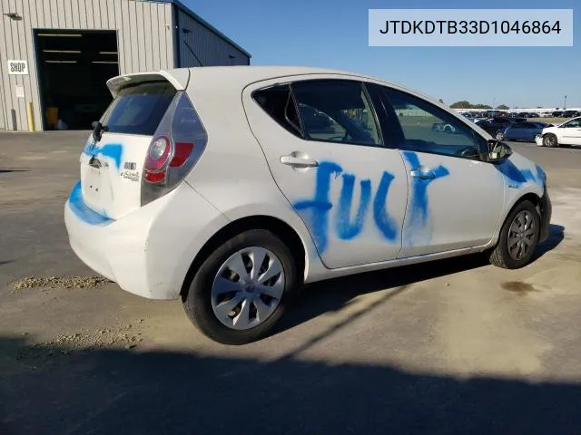 2013 Toyota Prius C VIN: JTDKDTB33D1046864 Lot: 57534924